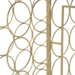 Consola Portabotellas De Vidrio Dorado Con Estructura De Hierro - Vicio -Tienda De Decoración consolle porta bottiglie in vetro con struttura in ferro dorato vicio 4