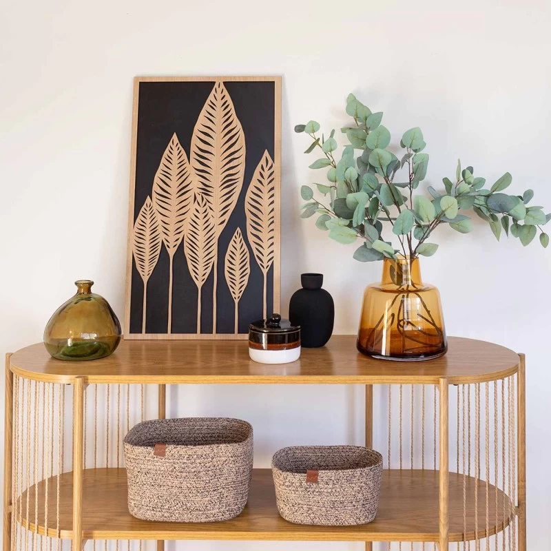 CUADRO HOJAS ALTEA BICOLOR 3 CUADRO HOJAS ALTEA BICOLOR