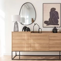 ESPEJO CARMELO NEGRO 75CM -Tienda De Decoración espejo carmelo negro 75cm 3