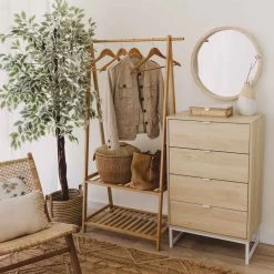 ESPEJO DE MADERA REDONDO SUSA 50CM -CASIKA -Tienda De Decoración espejo susa madera redondo 50cm 4