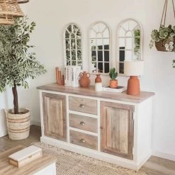 ESPEJO VENTANA ALBINO BLANCO 71CM -Tienda De Decoración espejo ventana albino blanco 71cm 1