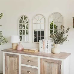 ESPEJO VENTANA ALBINO BLANCO 71CM -Tienda De Decoración espejo ventana albino blanco 71cm 2