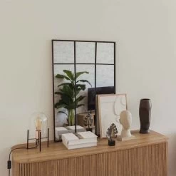 ESPEJO VENTANA IDALIO METAL 89CM -Tienda De Decoración espejo ventana idalio metal 89cm 2