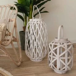 FAROL SILVANO MADERA 35CM -Tienda De Decoración farol silvano madera 35cm 2