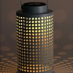 FAROL SOLAR CLAUDINE METAL 28CM -Tienda De Decoración farol solar claudine metal 28cm 3