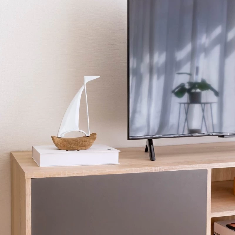 FIGURA BARCO KAIS MADERA 30CM 4 FIGURA BARCO KAIS MADERA 30CM - Imagen 2