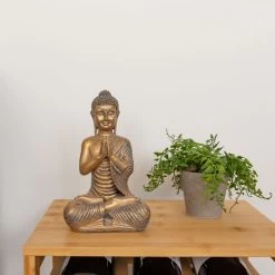 FIGURA BUDA TISYA DORADA 12CM -Tienda De Decoración figura buda tisya dorada 12cm 2