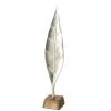 FIGURA HOJA MAYERLI METAL 67CM -Tienda De Decoración figura hoja mayerli aluminio 2mod