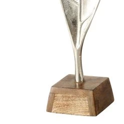 FIGURA HOJA MAYERLI METAL 67CM -Tienda De Decoración figura hoja mayerli aluminio 2mod 3