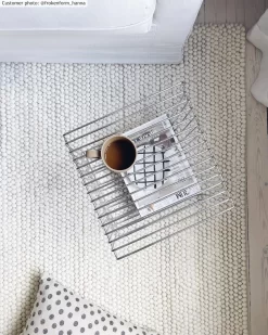 Alfombra De Lana - Avafors Wool Bubble (beige) -Tienda De Decoración frokenform hanna avaforsbeige 13017.jpg