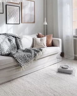 Alfombra De Lana - Avafors Wool Bubble (beige) -Tienda De Decoración frokenform hanna avaforsbeige.jpg