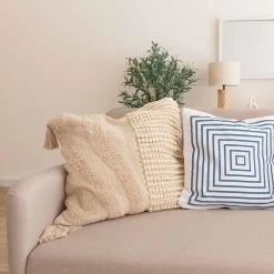 FUNDA COJÍN CORALINA ALGODÓN 60CM -Tienda De Decoración funda cojin coralina algodon 60cm 3