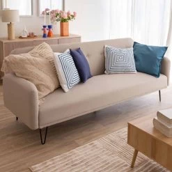 FUNDA COJÍN CORALINA ALGODÓN 60CM -Tienda De Decoración funda cojin coralina algodon 60cm 4