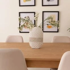 JARRÓN BALMORAL BLANCO 28CM -Tienda De Decoración jarron balmoral blanco 28cm 2