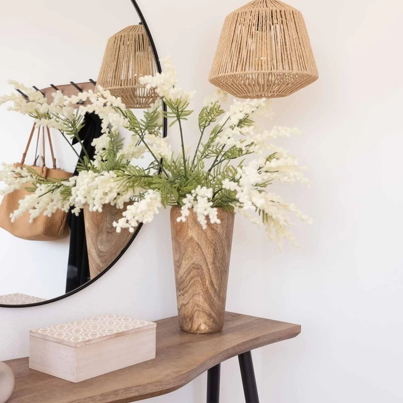 JARRÓN RUBENS MADERA 31CM 4 JARRÓN RUBENS MADERA 31CM - Imagen 2