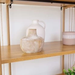 JARRÓN TÍBOR MADERA 13CM -Tienda De Decoración jarron tibor madera 13cm 2