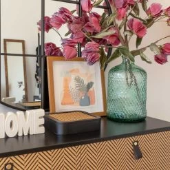 JOYERO NAÍM MADERA 19CM -Tienda De Decoración joyero naim madera negro 2