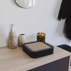 JOYERO NAÍM MADERA 19CM -Tienda De Decoración joyero naim madera negro 3