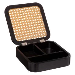 JOYERO NAÍM MADERA 19CM -Tienda De Decoración joyero naim madera negro 5