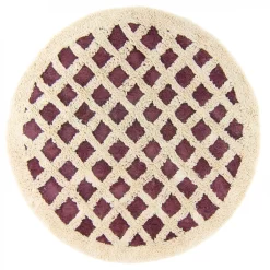 Alfombras Redondeadas - Kara (marrón/offwhite)