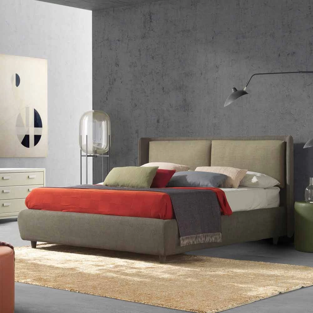 Cama Doble Con Cama Contenedor, Diseño Moderno, Kate By Bolzan 3 Cama Doble Con Cama Contenedor, Diseño Moderno, Kate By Bolzan