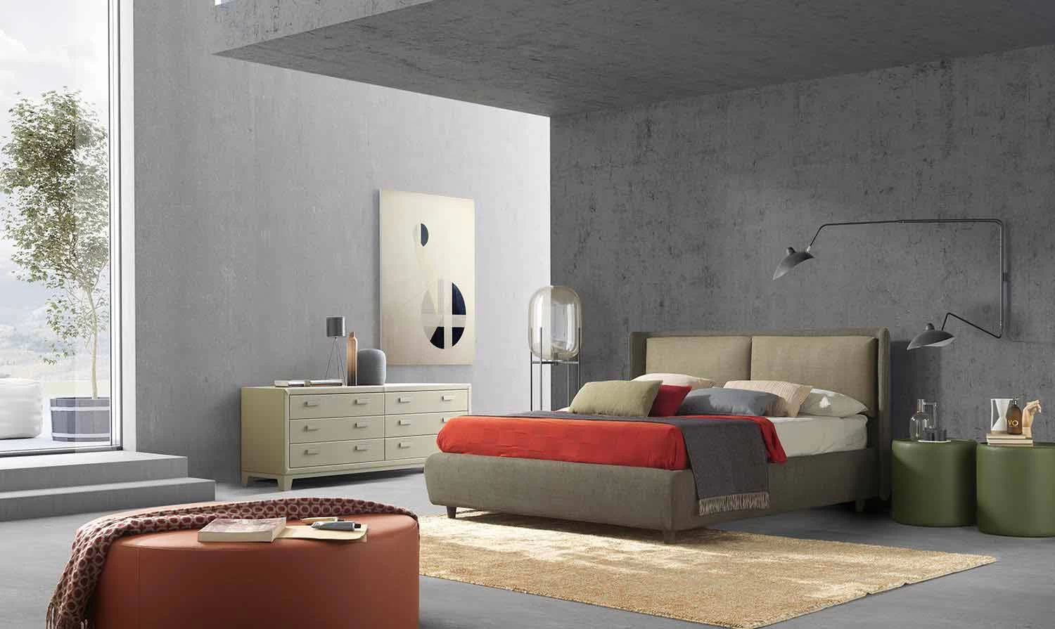 Cama Doble Con Cama Contenedor, Diseño Moderno, Kate By Bolzan 7 Cama Doble Con Cama Contenedor, Diseño Moderno, Kate By Bolzan - Imagen 5