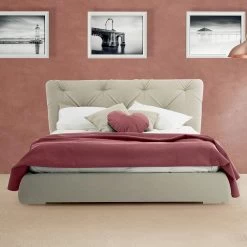 Cama Doble Con Contenedor De Diseño Moderno Made In Italy - Gaven -Tienda De Decoración letto matrimoniale con contenitore di design moderno made in italy gaven 13
