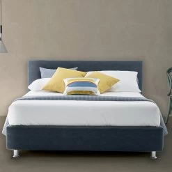 Cama Doble De Lujo En Ecopiel O Tela Con Caja Made In Italy - Nuvola -Tienda De Decoración letto matrimoniale di lusso in ecopelle o tessuto con box made in italy nuvola 14