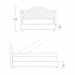 Cama Doble Con Contenedor, Diseño Clásico Capri By Bolzan 21 Cama Doble Con Contenedor, Diseño Clásico Capri By Bolzan -Tienda De Decoración letto matrimoniale imbottito con box e testata capitonne capri bolzan 9