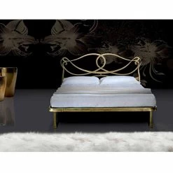Cama De Matrimonio En La Orquídea De Hierro Forjado, Elegante Y Ojo Para El Detalle -Tienda De Decoración letto matrimoniale in ferro battuto orchidea 2
