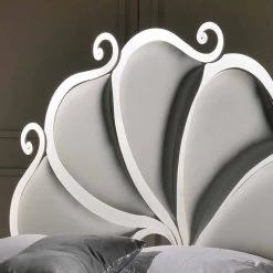 Cama Doble Acolchada Con Cristales De Kimberly -Tienda De Decoración letto matrimoniale in ferro imbottito con cristalli kimberly 5