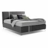 Cama Doble De Tela Con Contenedor Made In Italy - Paolo