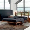 Cama Doble En Nogal Macizo, Hecha En Italia, Didimo -Tienda De Decoración letto matrimoniale made in italy con base in noce massello didimo