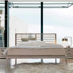 Cama Doble En Nogal Macizo, Hecha En Italia, Didimo 15 Cama Doble En Nogal Macizo, Hecha En Italia, Didimo -Tienda De Decoración letto matrimoniale made in italy con base in noce massello didimo 5