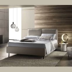 Cama Doble Moderna Con Cabecero Tapizado Made In Italy - Ernesta -Tienda De Decoración letto matrimoniale moderno con testata imbottita realizzato in italia ernesta 5