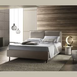 Cama Doble Moderna Con Cabecero Tapizado Made In Italy - Ernesta -Tienda De Decoración letto matrimoniale moderno con testata imbottita realizzato in italia ernesta 6
