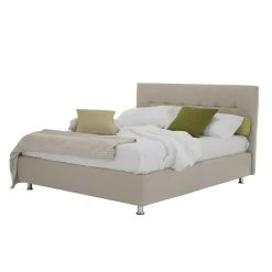 Cama Doble Moderna De Lujo Con Caja De Almacenamiento Made In Italy - Orfei