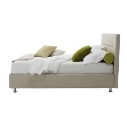 Cama Doble Moderna De Lujo Con Caja De Almacenamiento Made In Italy - Orfei -Tienda De Decoración letto matrimoniale moderno di lusso con box contenitore made in italy orfei 4