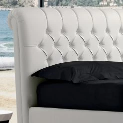 Cama Doble Moderna En Piel Sintética Con Contentiore - Ozzano -Tienda De Decoración letto matrimoniale moderno in ecopelle con contentiore ozzano 12