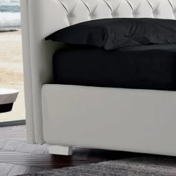 Cama Doble Moderna En Piel Sintética Con Contentiore - Ozzano -Tienda De Decoración letto matrimoniale moderno in ecopelle con contentiore ozzano 13