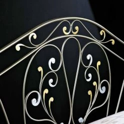 Cama Doble Neoclásica Hecha A Mano De Cuerpo Completo De Jessica 14 Cama Doble Neoclásica Hecha A Mano De Cuerpo Completo De Jessica -Tienda De Decoración letto matrimoniale neoclassico forgiato a mano in ferro pieno jessica 4