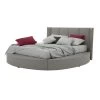 Cama Doble Redonda Con Arcón En Ecopiel O Tela - Romántica 2 Cama Doble Redonda Con Arcón En Ecopiel O Tela - Romántica -Tienda De Decoración letto rotondo matrimoniale con box contenitore in ecopelle o tessuto romantico 10
