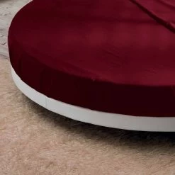 Cama Doble Redonda Con Revestimiento De Ecopiel, Diseño Made In Italy - Vesio -Tienda De Decoración letto rotondo matrimoniale rivestito in ecopelle di design made in italy vesio 6