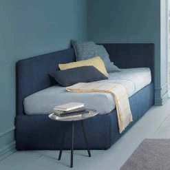 Cama Simple, Con Cabecero De Esquina Y Panel Lateral Línea 4 Bolzan