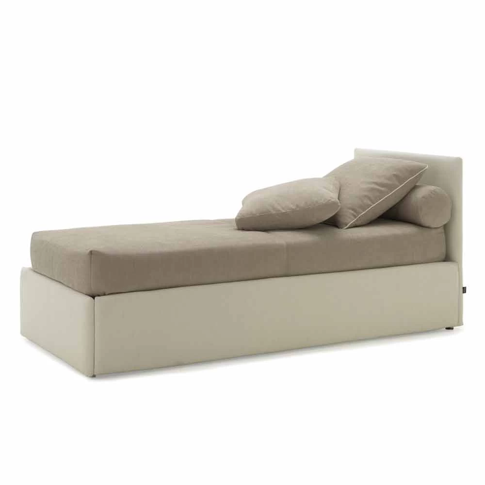 Cama Simple Con Cabecero, Estructura En Hierro Y Madera Line By Bolzan 7 Cama Simple Con Cabecero, Estructura En Hierro Y Madera Line By Bolzan - Imagen 5