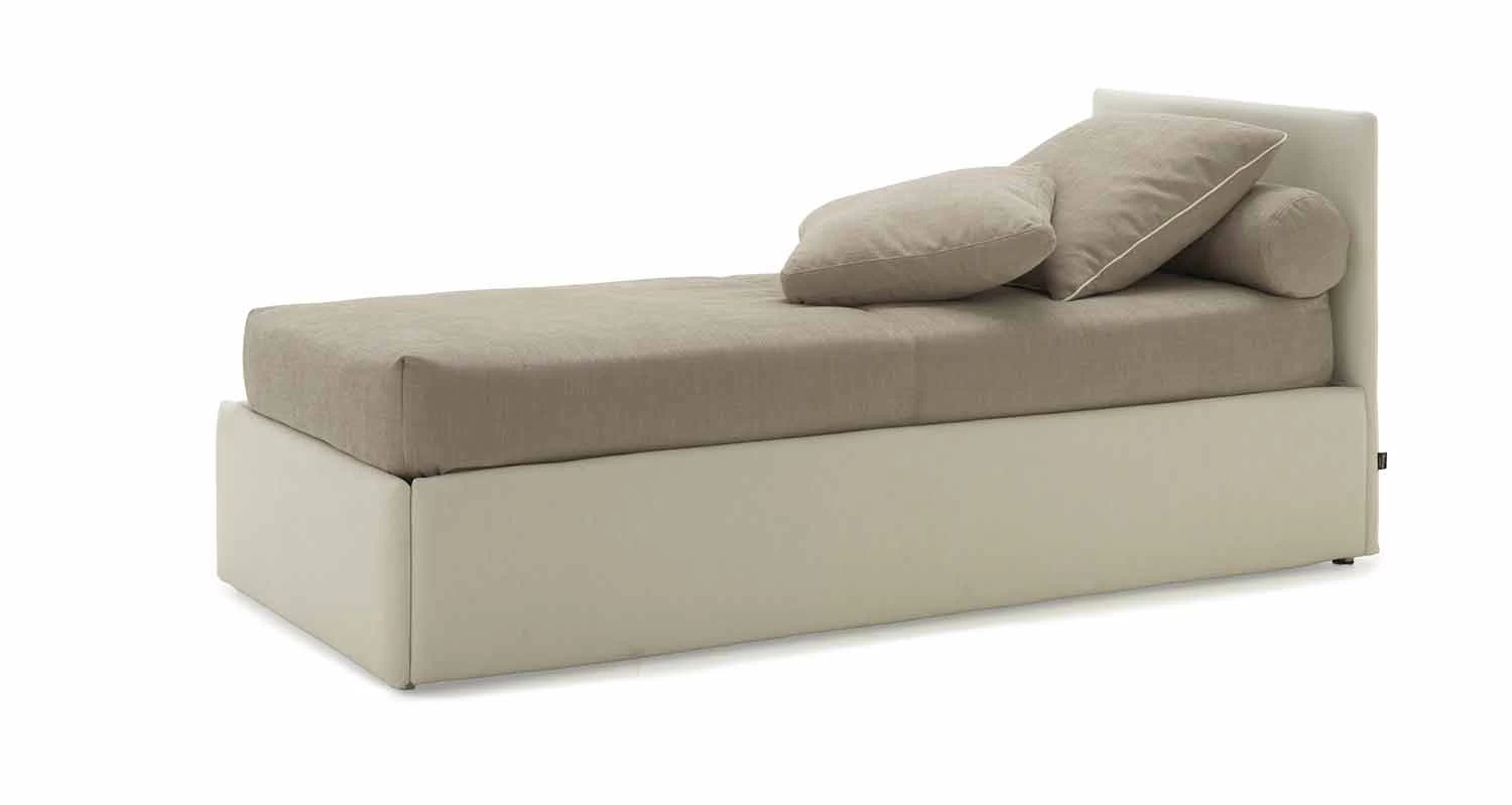 Cama Simple Con Cabecero, Estructura En Hierro Y Madera Line By Bolzan 10 Cama Simple Con Cabecero, Estructura En Hierro Y Madera Line By Bolzan - Imagen 8