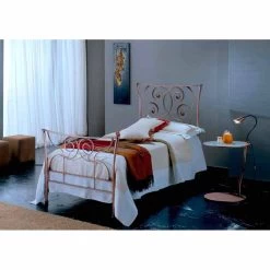 Cama Individual En Hierro Forjado Ares, La Calidad Y La Excelencia Hecha En Italia
