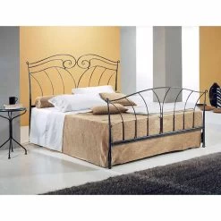 Cama Individual En Hierro Forjado Neptuno, La Excelencia Hecha En Italia