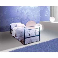 Cama Individual En Hierro Forjado Pan, Calidad Hecha En Italia