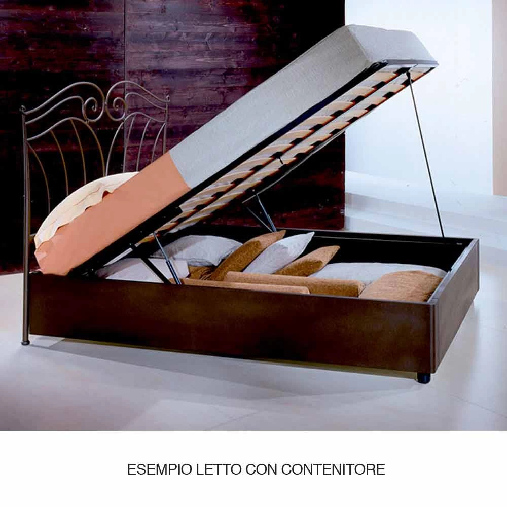 Cama Individual En Hierro Forjado Turquesa, Diseño Italiano 6 Cama Individual En Hierro Forjado Turquesa, Diseño Italiano - Imagen 4